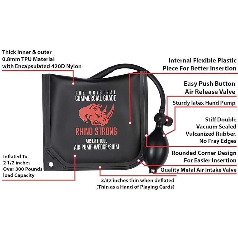 The Original Rhino Strong Commercial Grade Air Wedge Bag 2.0