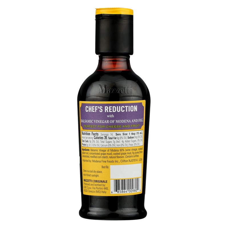 Mazzetti Fig Glaze Balsamic Vinegar of Modena PGI, 7.3 Fl