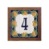 Italian Ceramic Numbers & Letters - Lemon Design - Tile