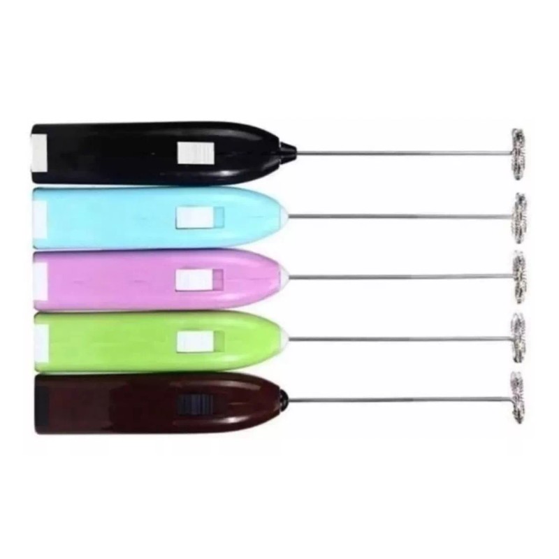 ML Mini Licuadora Shaker+batidor Manual De Acero Inoxidable