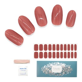 Ururila Gel Nail Seal, Nail Seal, Hardening Type, Just Stick, Self Nail Ururila (102. Pink Beige x Beige NEO)