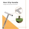 Gugxiom Soil Sampling Probe, 12/21in T-Handle Soil Sampling Tool, Stainless
