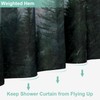 ORTIGIA 60x72 Misty Forest Stall Shower Curtain for Small Bathroom,