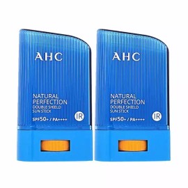AHC 1+1 AHC 내추럴 퍼펙션 더블 쉴드 선스틱22g [선택:초록+초록] 1+1 AHC Natural Perfection Double Shield Sunstick 22g [Option: Green + Green]