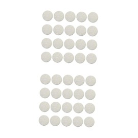 Beavorty 2sets 6.5cm Loofah Puff Makeup Remover Portable Facial Cleansing Wipes Natural Facial Pads for Women Travel Home 20pcs*2