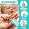 AXIDUN-Lima de uñas para bebé, Cortaúñas para bebé, Pulidora de