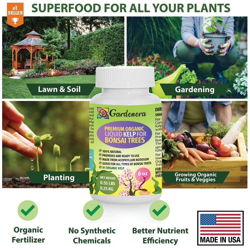Gardenera Bonsai Vitality - 32 oz - Concentrated Kelp &