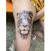 4 Sheets Temporary Lion Tattoos Animal Tattoos Fake Tattoos K4