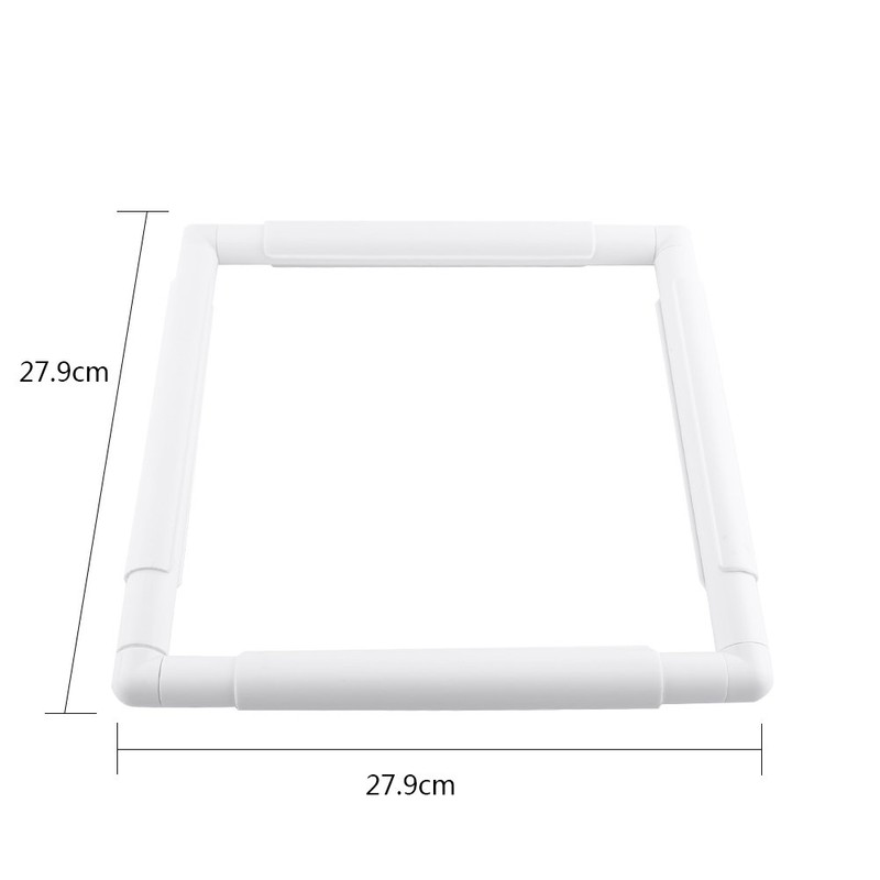 Zerodis Embroidery Hoop Frame for DIY Embroidery Rectangle Plastic Clip