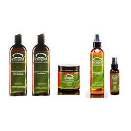 ORGANIC POST-TREATMENT KERATIN SET (Shampoo 16oz + Conditioner 16oz + Mask 8oz + Leave-In 8oz + Argan Oil 2oz)