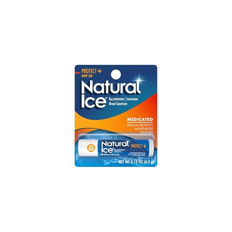 Mentholatum Natural Ice Sunscreen/Lip Protectant SPF 30 Sport 1 Each
