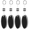 HJZHII 4 Pcs Floating Keychain for Boating, Oval Shaped Foam