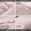 MooMee Bedding Duvet Cover Set 100% Washed Cotton Linen Like