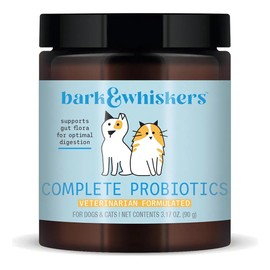 Bark  Whiskers Probióticos Perros Gatos Salud Digestiva 90g Polvo
