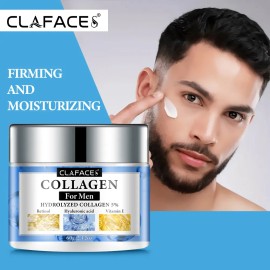 Crema Facial Para Hombre Retinol + Colágeno + Ah + Vit E 60g