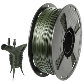 CC3D Carbon Fiber PETG 3D Printer Filament Olive Green PETG Carbon Fiber Filament 1.75mm 1KG (2.2 LBS) Spool 3D Printing Material PETG CF Olive Green