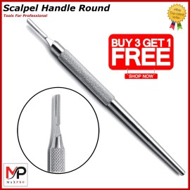 INSTUMAX Surgical BP Scalpel Handle Blade Holder Round Pattern German Stainless Steel