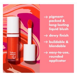 Blush e.l.f. Camo Liquid Blush, Gorg Orange, 0.13 fl oz