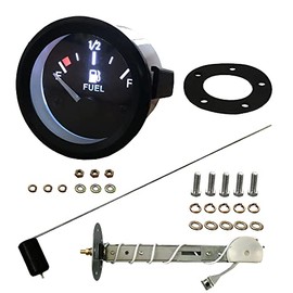 SREUOIL - Kit de medidor de nivel de combustible de 52mm con unidad de envío del tanque de combustible Unidad de envío de combustible par...