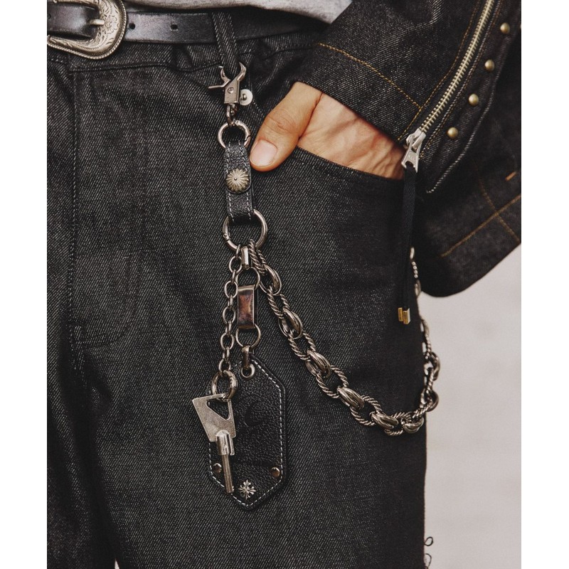 Milkwave Milk Wave Ebling Link Chain Keyring (Leather Tag Full