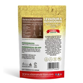 VIZANA NUTRITION | Levadura Nutricional Fortificada(Complejo B) en Polvo 200g