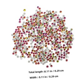 Angoily 2880pcs Flatback Rhinestones for Nails Glass Nail Art Gems for DIY Crafts Manicure Supplies and Home Use