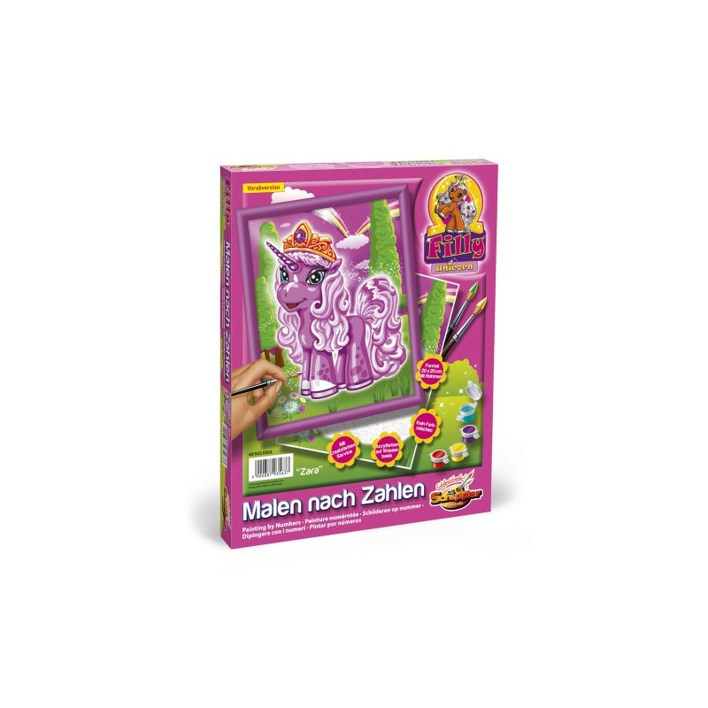 Noris Spiele Schipper 609320563 Paint by Numbers Unicorn Filly Zara