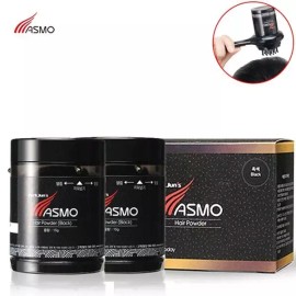ASMO 흑채 헤어파우더 2개 초보자도 간편한 커버 [블랙(검정색)] ASMO Black Hair Powder 2pcs Easy Cover for Beginners [Black]
