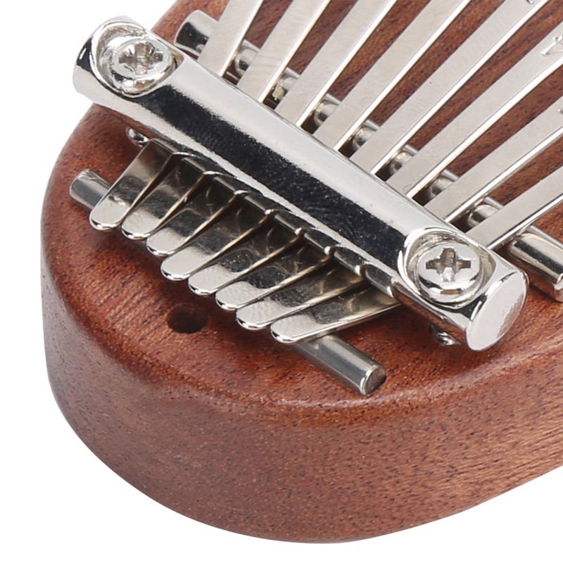 8 Tone Kalimba Thumb Piano C Key Mini Portable Mahogany