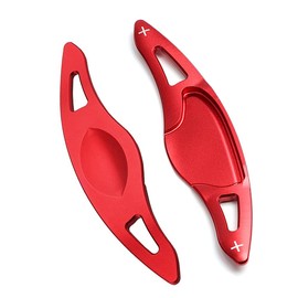 SANRILY Paddle Shifter Extensions for Honda HR-V HRV Sport 2019,Vezel(2015-2017),New City(2014-2018), Fit Jazz 2017-up Replacement Kit CNC Billet Aluminum Sport Shift Paddles Shifters- red