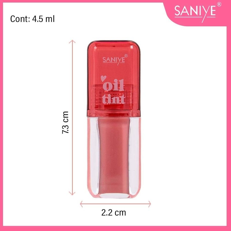 SANIYE Tinta para Labios Oil Tint, Larga Duración, Hidratante, No