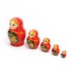 Semyonov Matryoshka 5 Piece Headband "Khokhroma" (RED) [Made in Russia]
