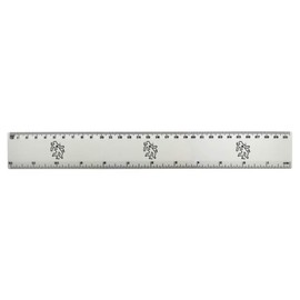 'Crime Scene' 30cm (12 Inch) White Plastic Ruler (RL00036784)