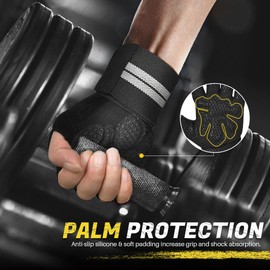 Fitself Fitness Gloves Weight Lifting Gloves Training Gloves with Wrist Protection Non-Slip Sports Gloves Women Men for Gym Strength Sports Croszfit Workout Cycling