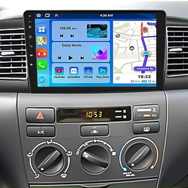 Car Stereo Fit for Toyota Corolla 2006-2013 Touchscreen 9" Wireless Carplay Android Auto Android 13, Car Radio Receiver FM WiFi GPS Navigation SWC Bluetooth 2+32G