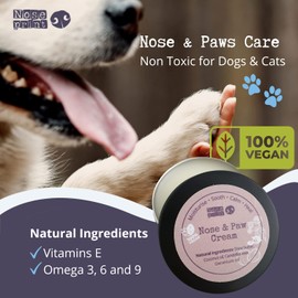 Vegan 100% Natural Dog Nose and Paw Protection | Paw Balm for Dogs | Dog Paw Moisturiser Dog Paw Balm Moisturises and Nourishes and Relieves Dry and Cracked