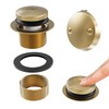 Holispa Gold Bathtub Drain Kit, All Metal Tub Drain Trim