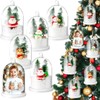 Vercraft 6 Sets Christmas Plastic Snow Globes Hanging Kit Christmas
