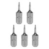 HARFINGTON 5pcs T5 Torx Screwdriver Bit 1/4" Hex Shank 25mm/1"