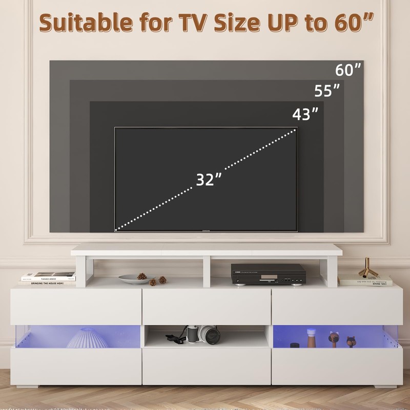 YAOHUOO 45" Large TV Riser for 32-60 inch TV, TV