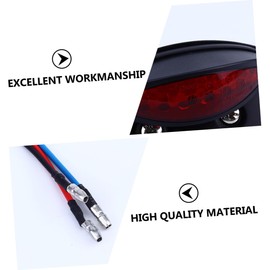 Ciieeo LED Motorcycle Taillight Durable Brake Light for Motorbike Easy Installation Red Shell Compatible with Various Models Performance