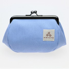 watona Canvas Purse Cosmetic Pouch, 3.5 Size, S, baby blue