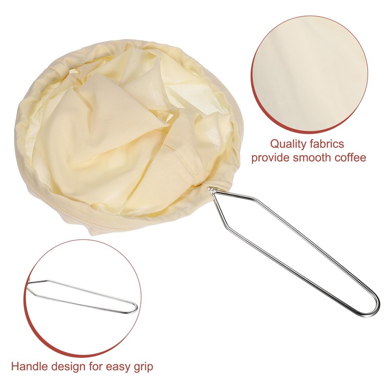 sourcing map 1 Pcs Cloth Coffee Filter Bags, Coffee Sock
