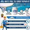 Pool Patch White Pool Tile Grout Repair Kit, 3-Pound, White