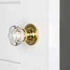 Nostalgic Warehouse Classic Rosette Round Clear Crystal Door Knob
