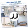 STOBAZA 2 Pack Hooks Wall Mount Hooks Foldable Towel Holder