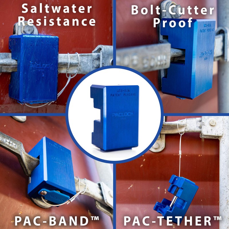 PACLOCK's TL82A, Container Lock, Buy American Act Compliant, Keyed Different,