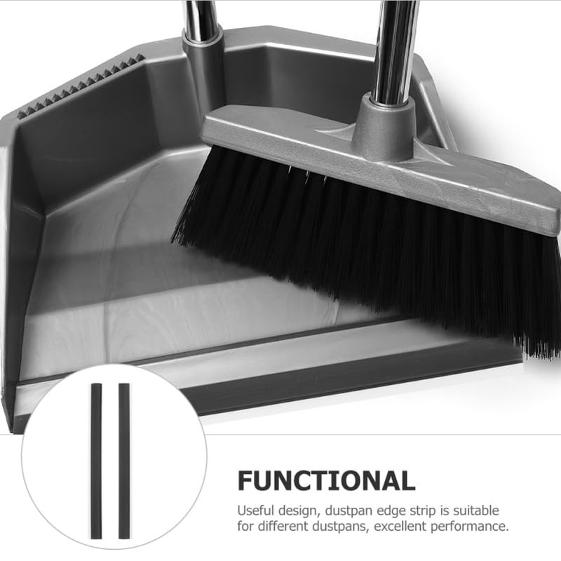 Alipis Replacement Plastic Strips for Dustpan Edge 2 Pieces Strip