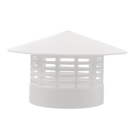 SUPVOX Cone Top Chimney Cap with Screen, Round Roof Rain Chimney Cover Plastic Fireplace Exhaust Cap Chimney Flue Cap Chimney Rain Caps to Fit on Existing Flue Tiles