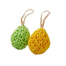 Body Sponge, Premium Bathroom Sponge, Absorbent, Soft, Clean Pores, Won't Hurt Skin, Skin-friendly, Adult Bath Products, Natural Sea Cotton, Rich Foaming, Foaming Net, For Body (Yellow + Green)